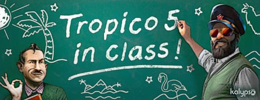 Tropico 5 in class University Warsaw Blog header 750x290